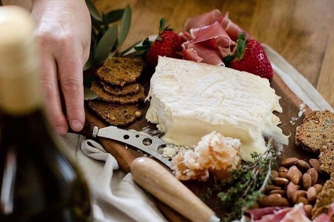 a cheese board